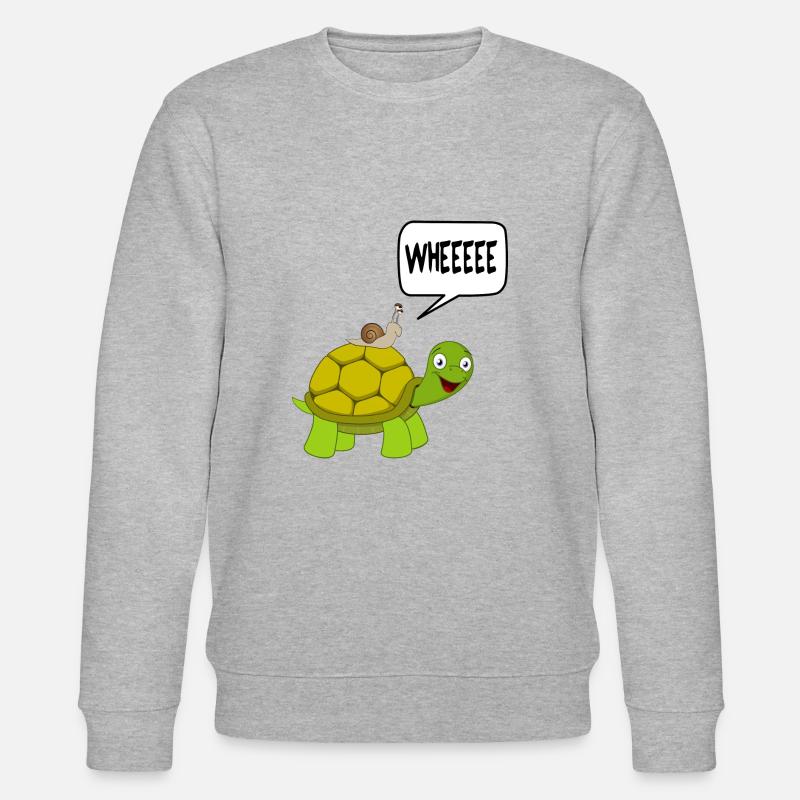 WHEEEE escargot - Sweat bio CHANGER Stanley/Stella Unisexe - gris chiné