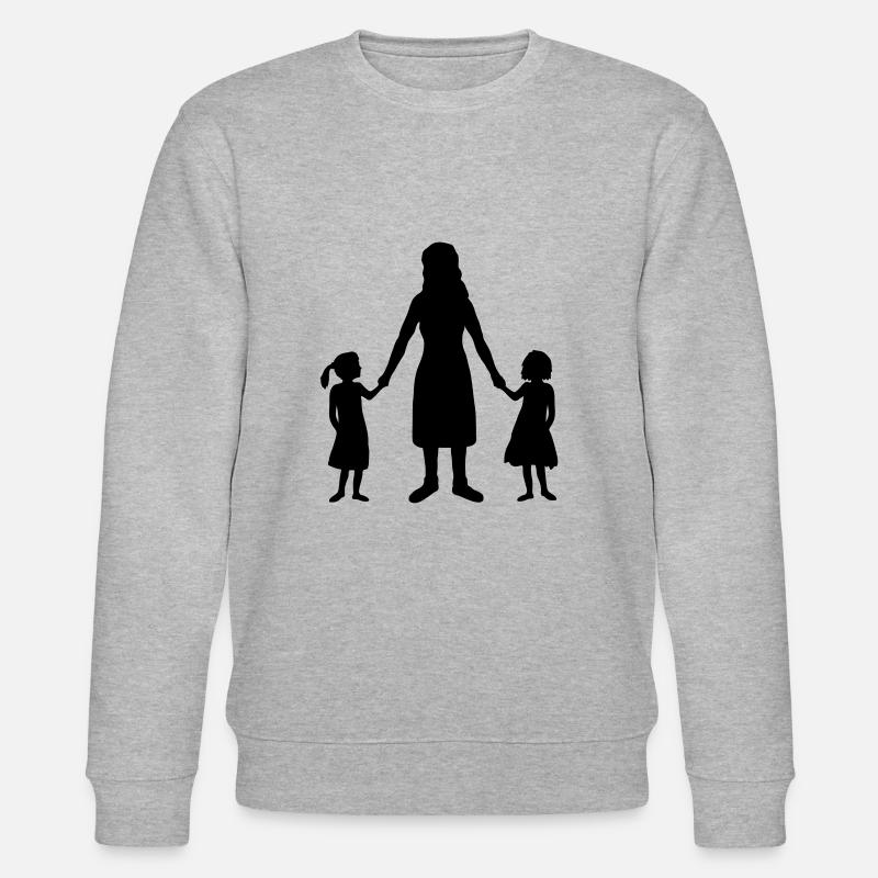 Silhouette 2 Filles Mère - Sweat bio CHANGER Stanley/Stella Unisexe - gris chiné