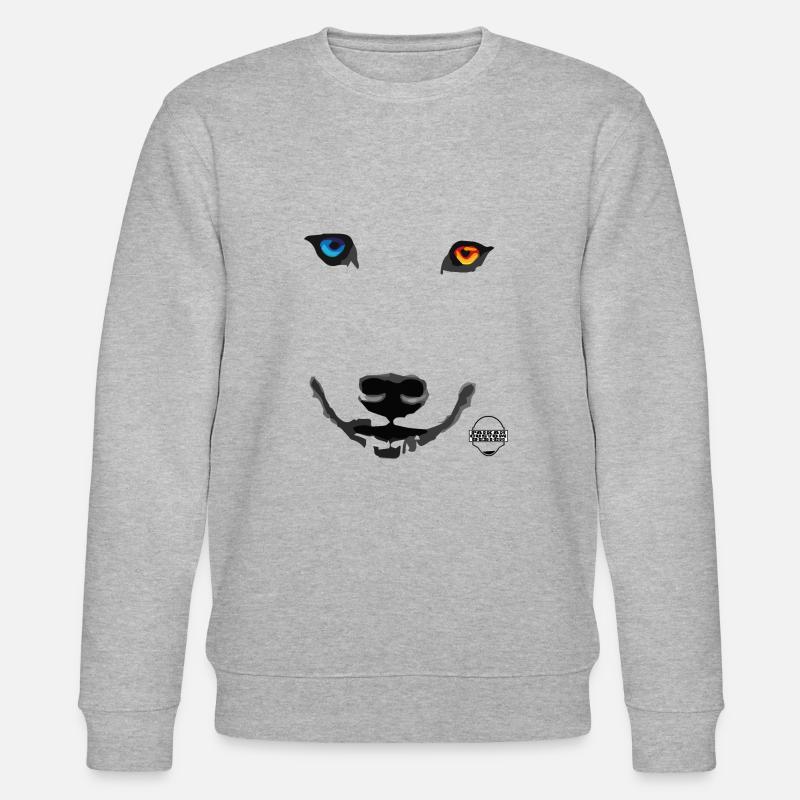 VERON WOLF - Stanley/Stella Unisex Bio-Sweatshirt CHANGER  - Grau meliert