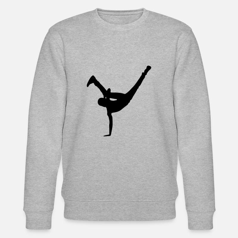 Breakdancer - Stanley/Stella Unisex Bio-Sweatshirt CHANGER  - Grau meliert