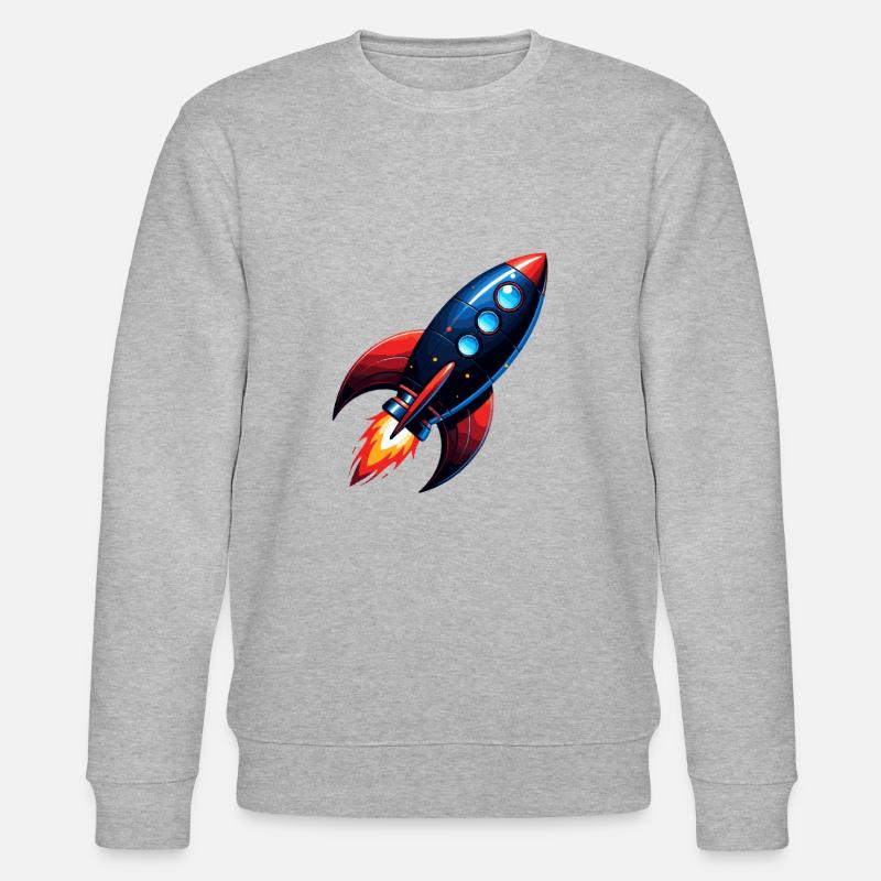 Raketenstart Durchstarter - Stanley/Stella Unisex Bio-Sweatshirt CHANGER  - Grau meliert