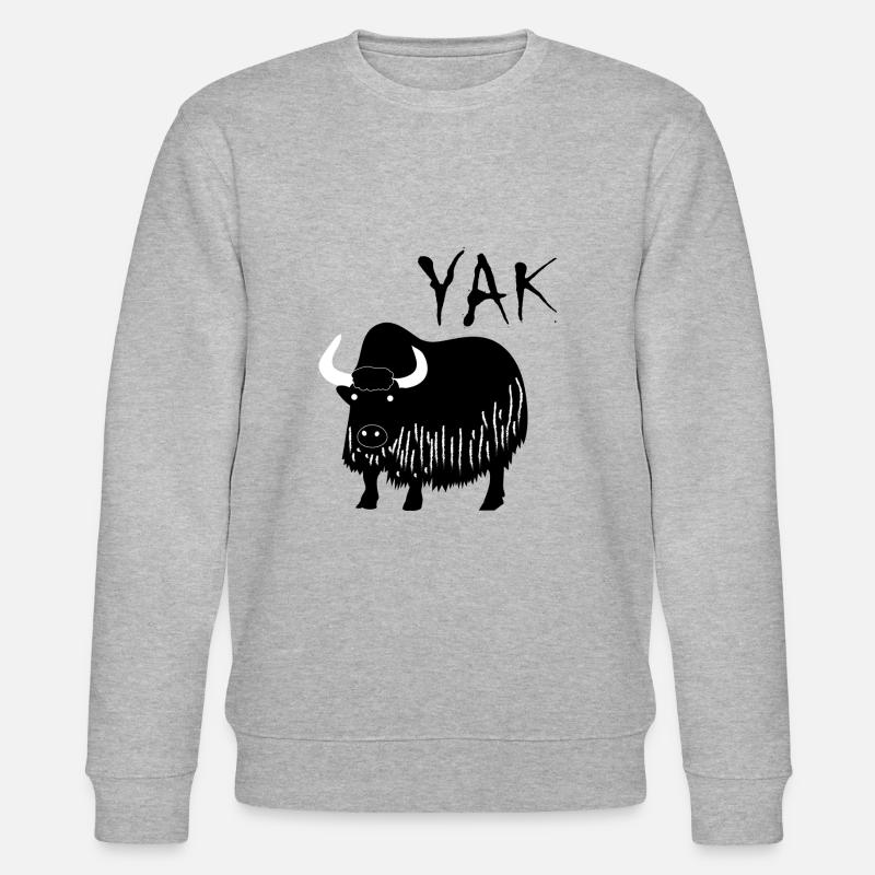 Cool YAK - Sweat bio CHANGER Stanley/Stella Unisexe - gris chiné