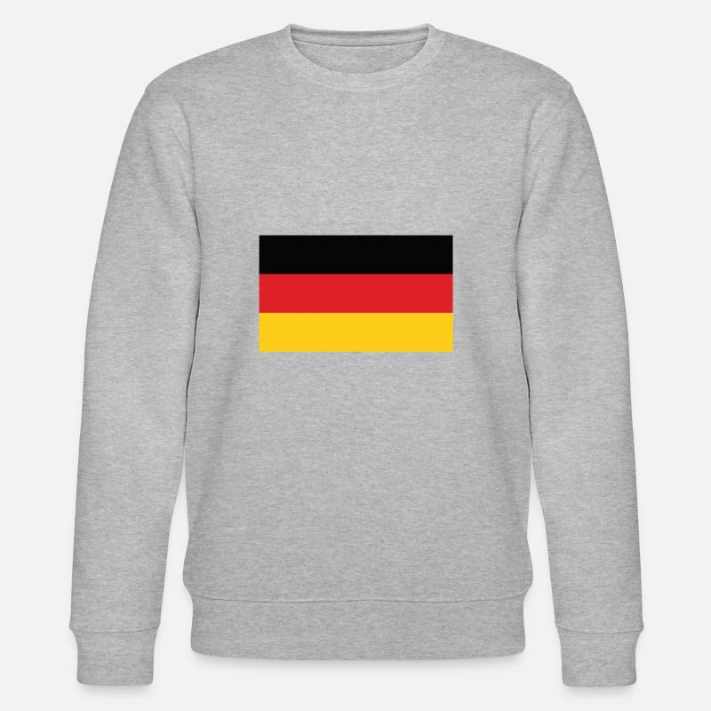 deutschland flagge - Stanley/Stella Unisex Bio-Sweatshirt CHANGER - Grau meliert