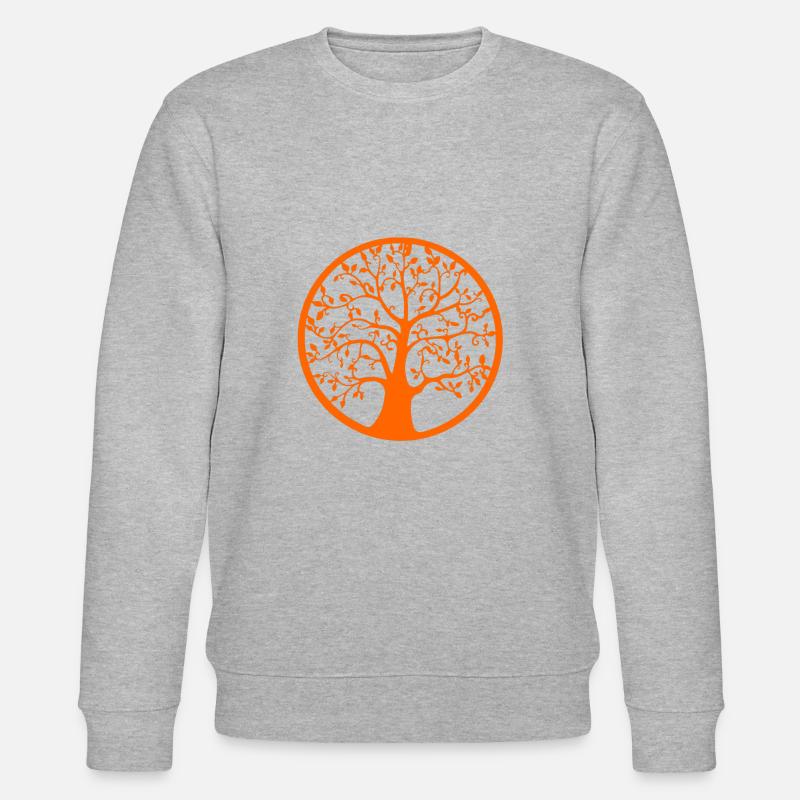Der Baum des Lebens - Stanley/Stella Unisex Bio-Sweatshirt CHANGER  - Grau meliert