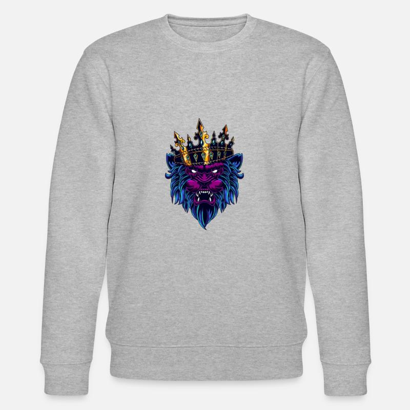 Gaming Lion - Stanley/Stella Unisex Bio-Sweatshirt CHANGER  - Grau meliert