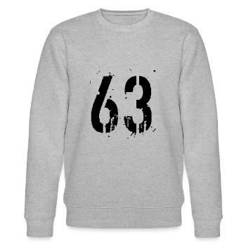 Nummer 63 - Stanley/Stella Unisex Bio-Sweatshirt CHANGER  - Grau meliert - Vorne - Nik (191cm) & Marisol (170cm)