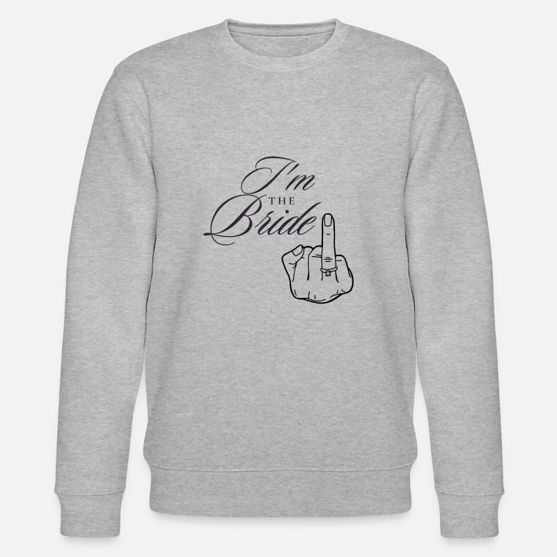 JGA T-Shirt Team Bride - Stanley/Stella Unisex Bio-Sweatshirt CHANGER  - Grau meliert