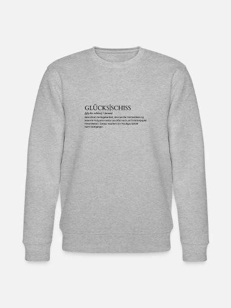 Glücksschiss Definition schwarz - Stanley/Stella Unisex Bio-Sweatshirt CHANGER - Grau meliert