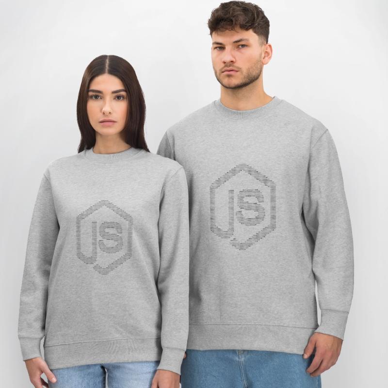 JavaScript Node.js ASCII-Logo (schwarz) Stanley/Stella Unisex Bio-Sweatshirt CHANGER 