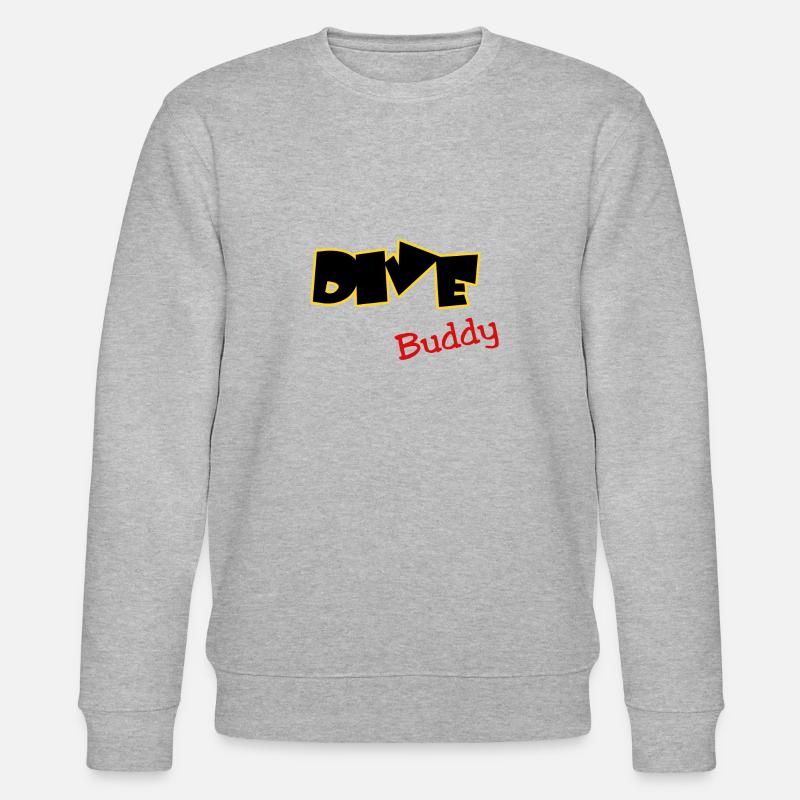 tauchen - diving - dive buddy - Stanley/Stella Unisex Bio-Sweatshirt CHANGER  - Grau meliert