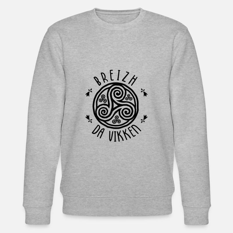 Breizh da viken - Sweat bio CHANGER Stanley/Stella Unisexe - gris chiné