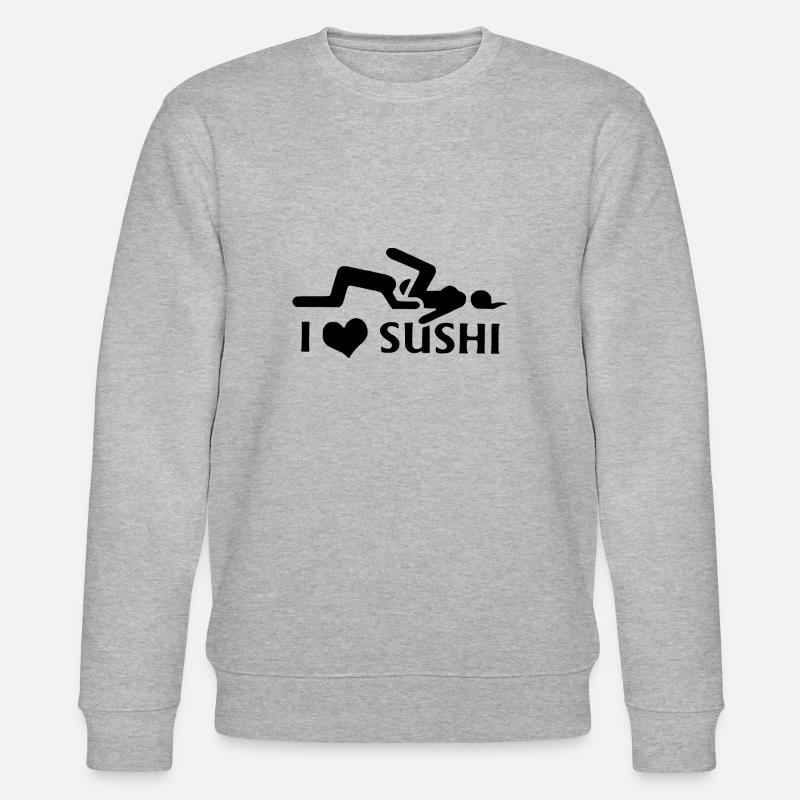 J'adore les sushis - Sweat bio CHANGER Stanley/Stella Unisexe - gris chiné