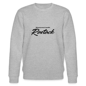 Hansestadt Rostock - Stanley/Stella Unisex Bio-Sweatshirt CHANGER  - Grau meliert - Vorne - Nik (191cm) & Marisol (170cm)