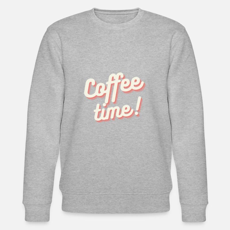 L'heure du café - Sweat bio CHANGER Stanley/Stella Unisexe - gris chiné