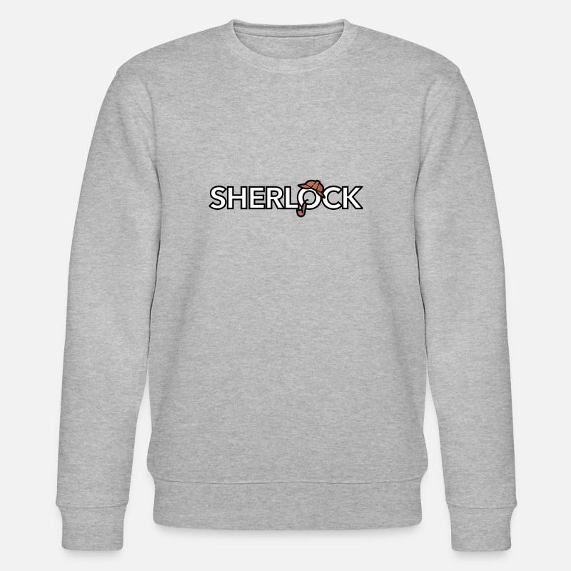 Sherlock Holmes (blanc) - Sweat bio CHANGER Stanley/Stella Unisexe - gris chiné