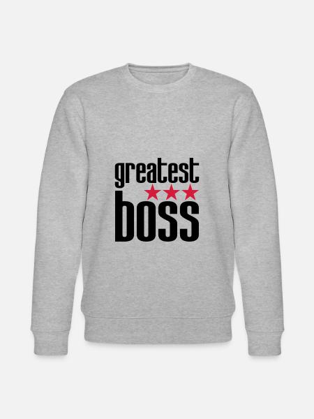 Bester Boss - Stanley/Stella Unisex Bio-Sweatshirt CHANGER - Grau meliert