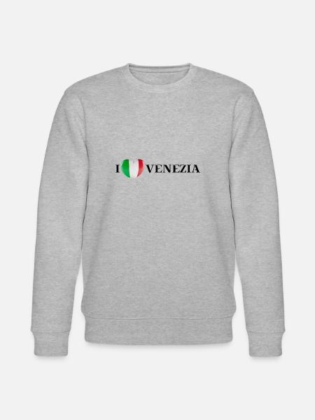 I LOVE VENEZIA Idea regalo Venezia Venezia - Felpa ecologica unisex CHANGER di Stanley/Stella - grigio melange