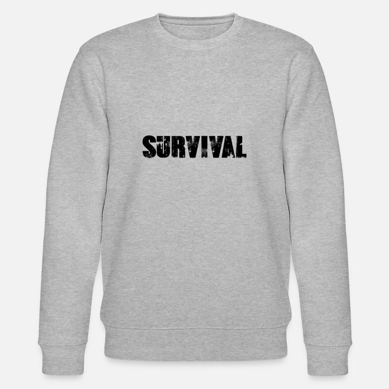 Survival - Stanley/Stella Unisex Bio-Sweatshirt CHANGER  - Grau meliert