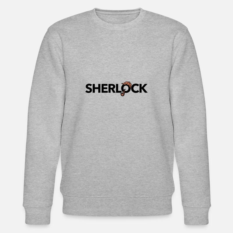 Sherlock Holmes (black) - Stanley/Stella Unisex Bio-Sweatshirt CHANGER  - Grau meliert