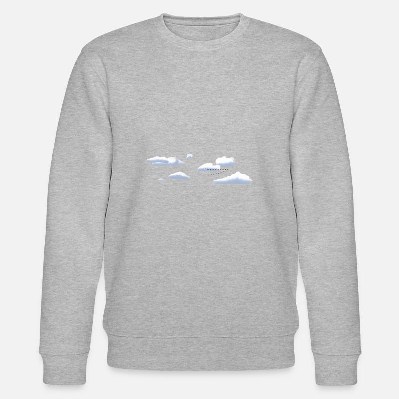 Wolken - Stanley/Stella Unisex Bio-Sweatshirt CHANGER  - Grau meliert