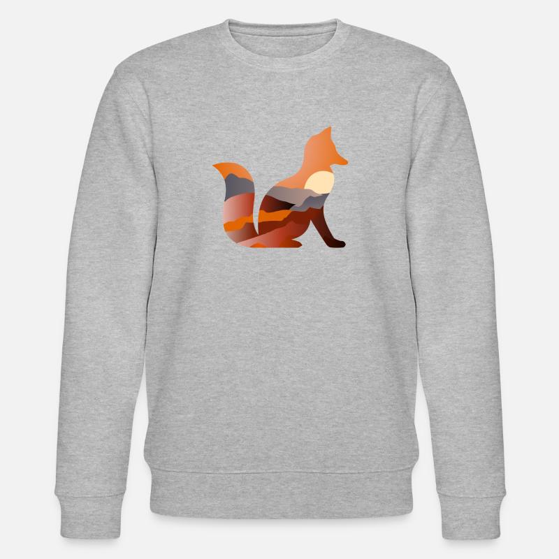 Fuchs - Stanley/Stella Unisex Bio-Sweatshirt CHANGER  - Grau meliert