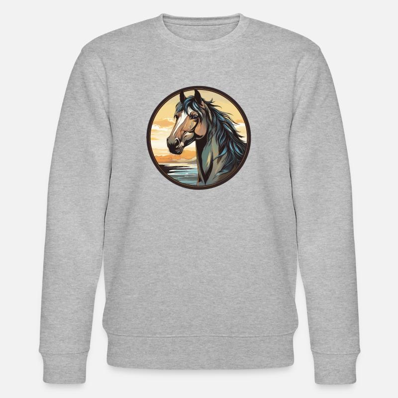 Cheval - Sweat bio CHANGER Stanley/Stella Unisexe - gris chiné