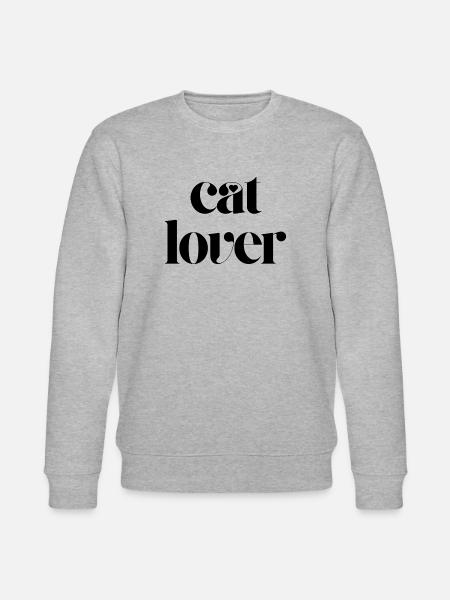 cat lover - Stanley/Stella CHANGER Unisex Organic Sweatshirt - heather grey