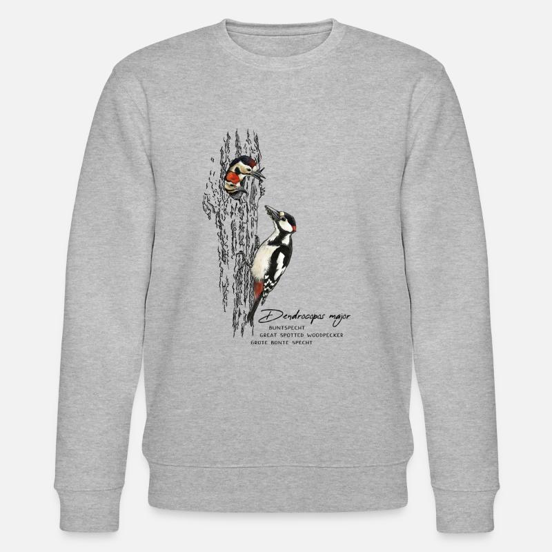 Buntspecht - Stanley/Stella Unisex Bio-Sweatshirt CHANGER  - Grau meliert