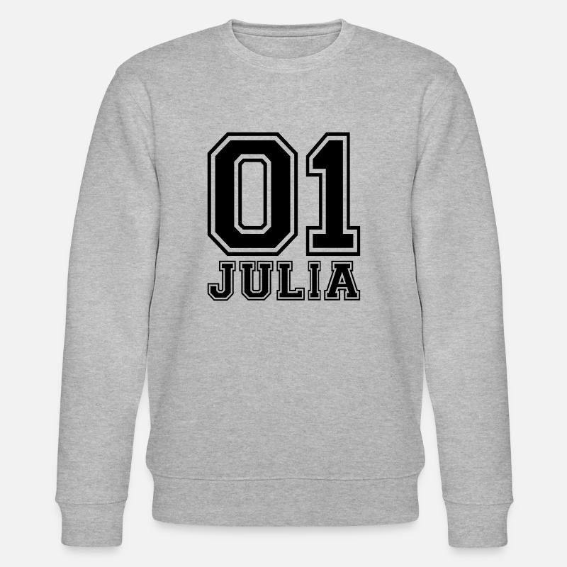 Julia - Name - Stanley/Stella Unisex Bio-Sweatshirt CHANGER  - Grau meliert