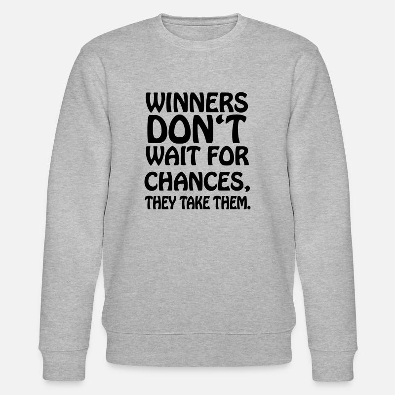 winners_dont_wait1 - Sweat bio CHANGER Stanley/Stella Unisexe - gris chiné