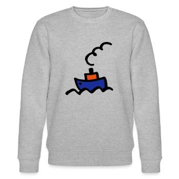 Boot - Stanley/Stella Unisex Bio-Sweatshirt CHANGER  - Grau meliert - Vorne - Nik (191cm) & Marisol (170cm)