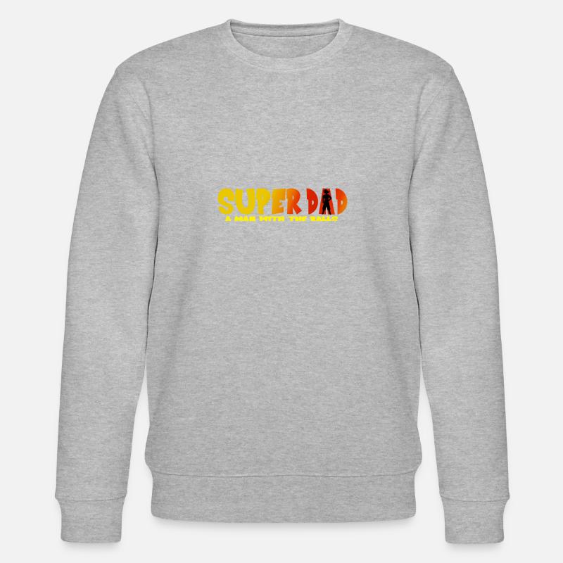 SUPER DAD - Stanley/Stella Unisex Bio-Sweatshirt CHANGER  - Grau meliert