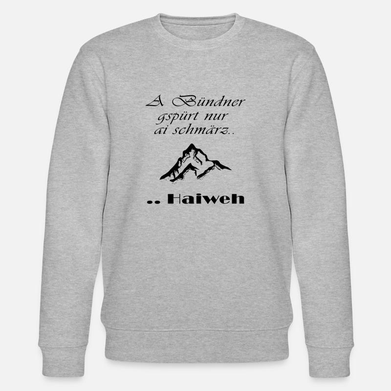 bündner - Stanley/Stella Unisex Bio-Sweatshirt CHANGER  - Grau meliert