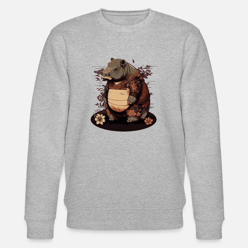 hippo 1 - Sweat bio CHANGER Stanley/Stella Unisexe - gris chiné