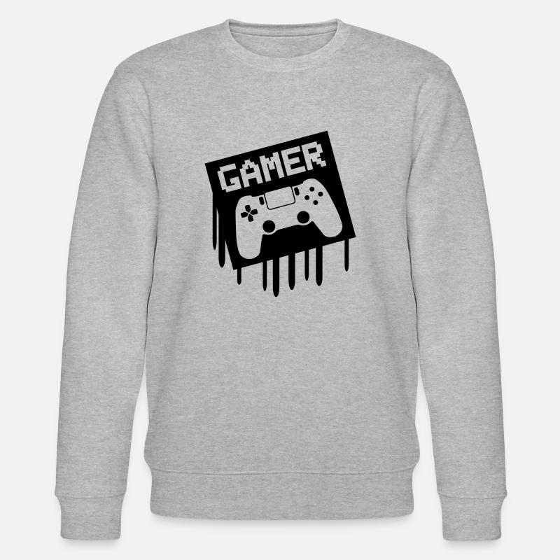 gamer - Stanley/Stella Unisex Bio-Sweatshirt CHANGER  - Grau meliert