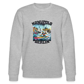 Kanupolo Berlin Graffiti - Stanley/Stella Unisex Bio-Sweatshirt CHANGER  - Grau meliert - Vorne - Nik (191cm) & Marisol (170cm)