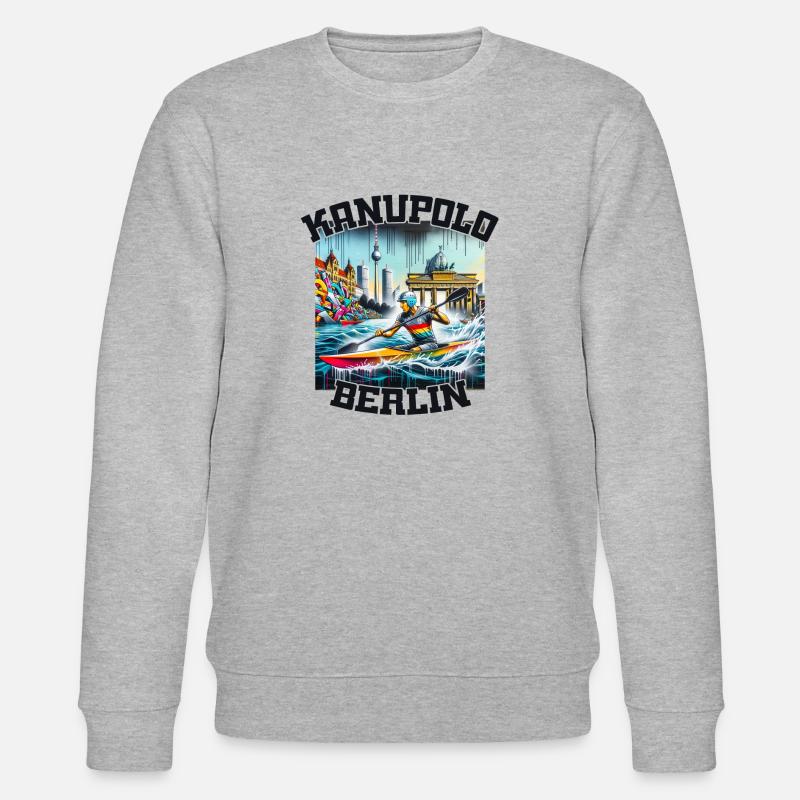 Kanupolo Berlin Graffiti - Stanley/Stella Unisex Bio-Sweatshirt CHANGER  - Grau meliert