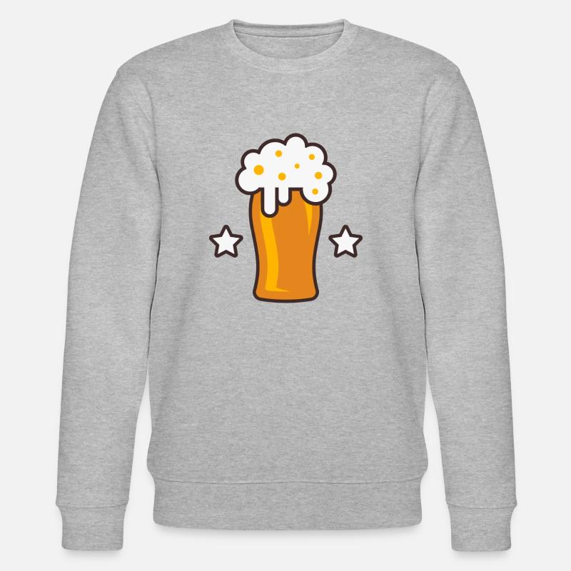 Bier Logo 2 - Stanley/Stella Unisex Bio-Sweatshirt CHANGER  - Grau meliert