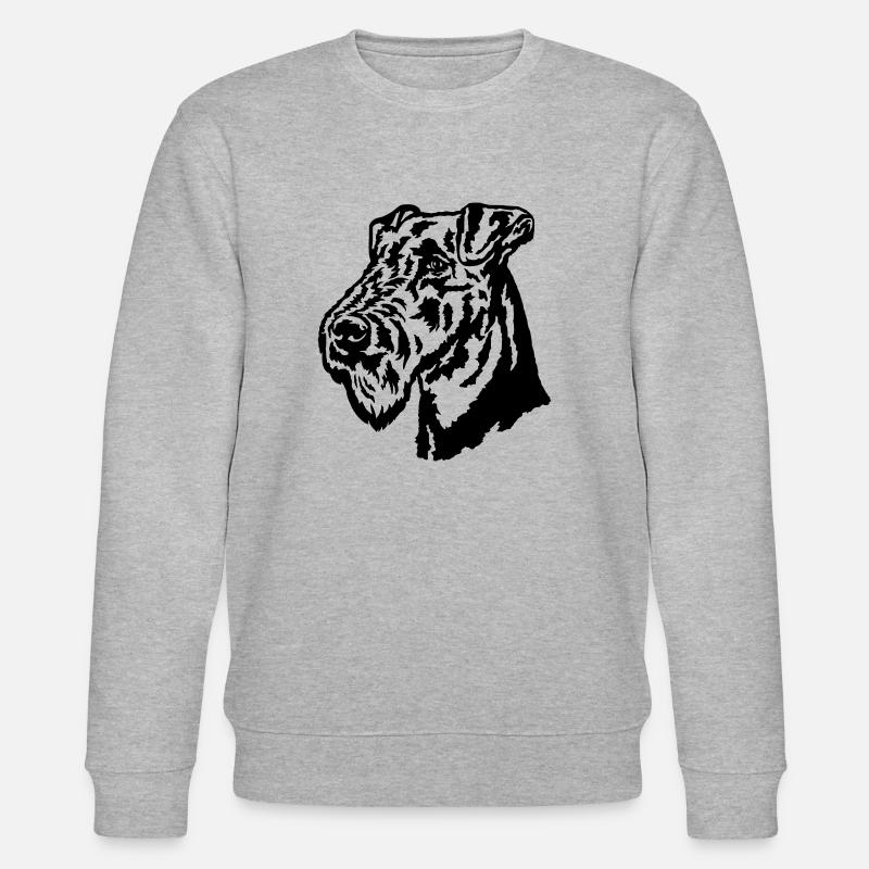 AiredaleTête de Terrier - Sweat bio CHANGER Stanley/Stella Unisexe - gris chiné