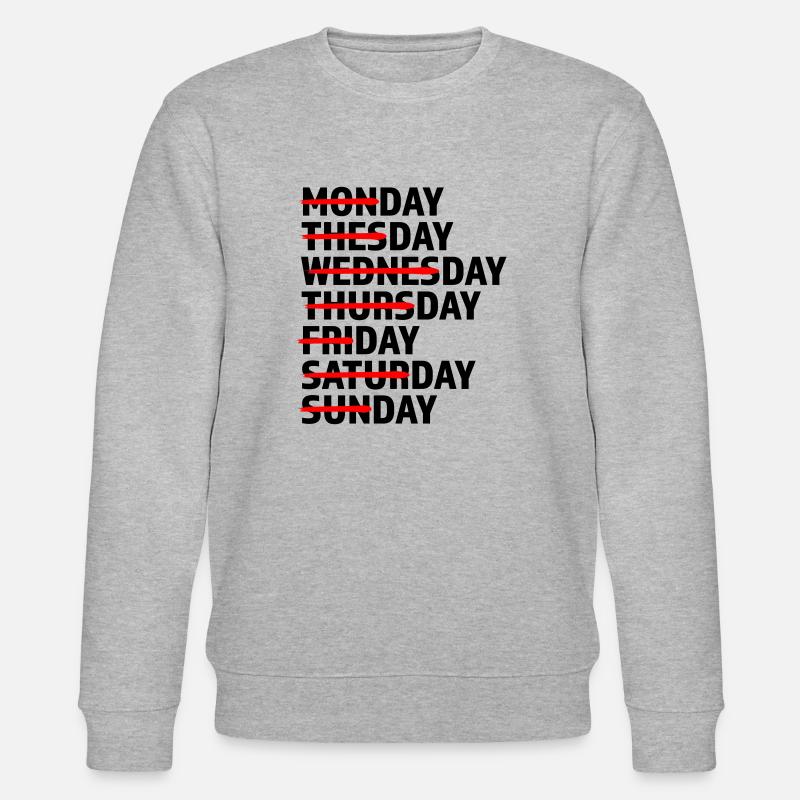 Every Day Day Day - Stanley/Stella Unisex Bio-Sweatshirt CHANGER  - Grau meliert