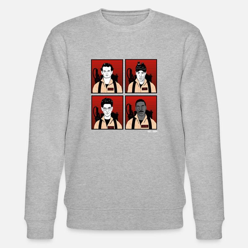 Ghostbusters Charaktere - Stanley/Stella Unisex Bio-Sweatshirt CHANGER  - Grau meliert