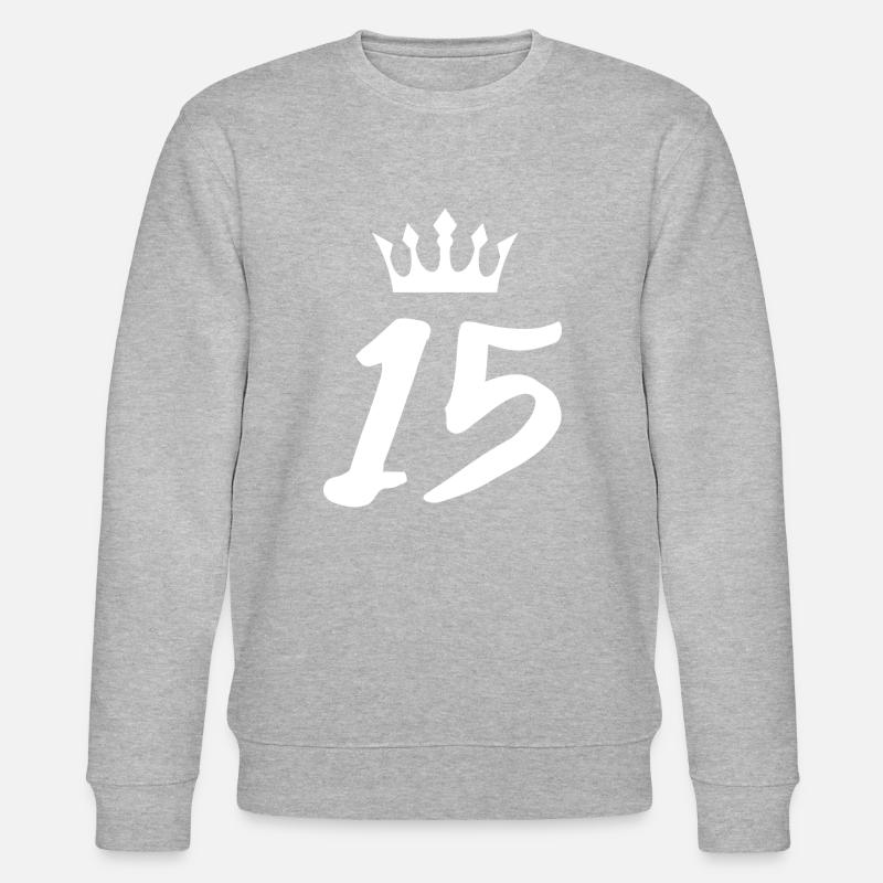 15 Couronne numérique - Sweat bio CHANGER Stanley/Stella Unisexe - gris chiné