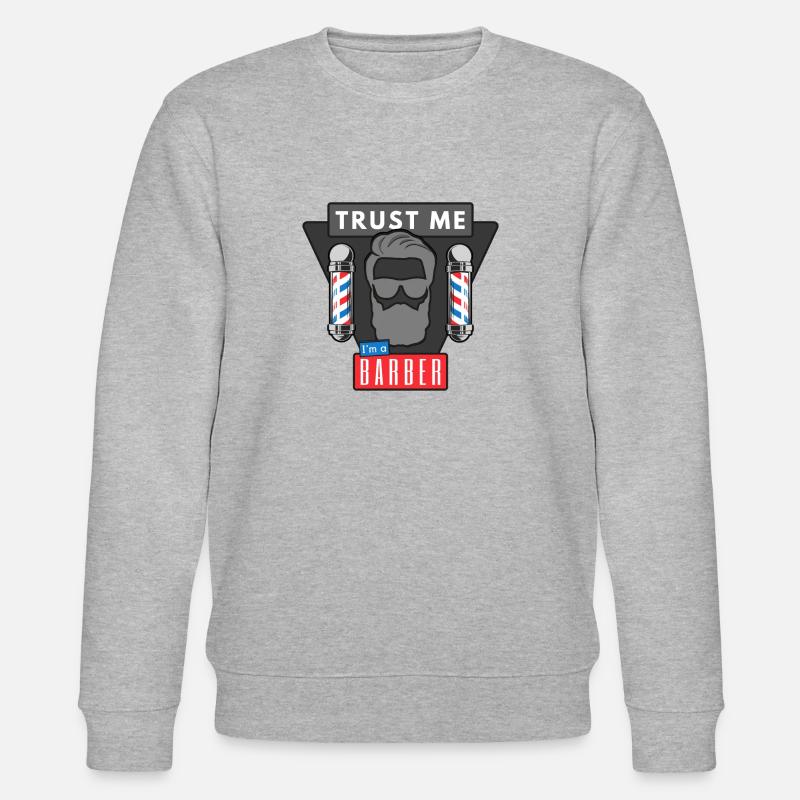 Trust me I´m a Barber - Stanley/Stella Unisex Bio-Sweatshirt CHANGER  - Grau meliert
