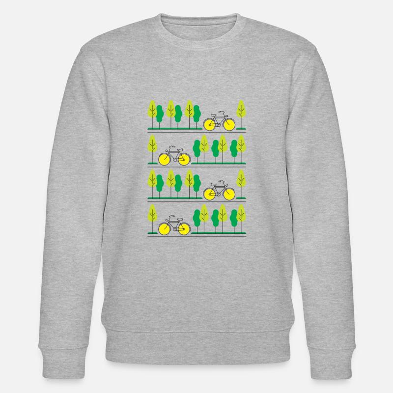 Radfahren durch den Sommer - Stanley/Stella Unisex Bio-Sweatshirt CHANGER - Grau meliert
