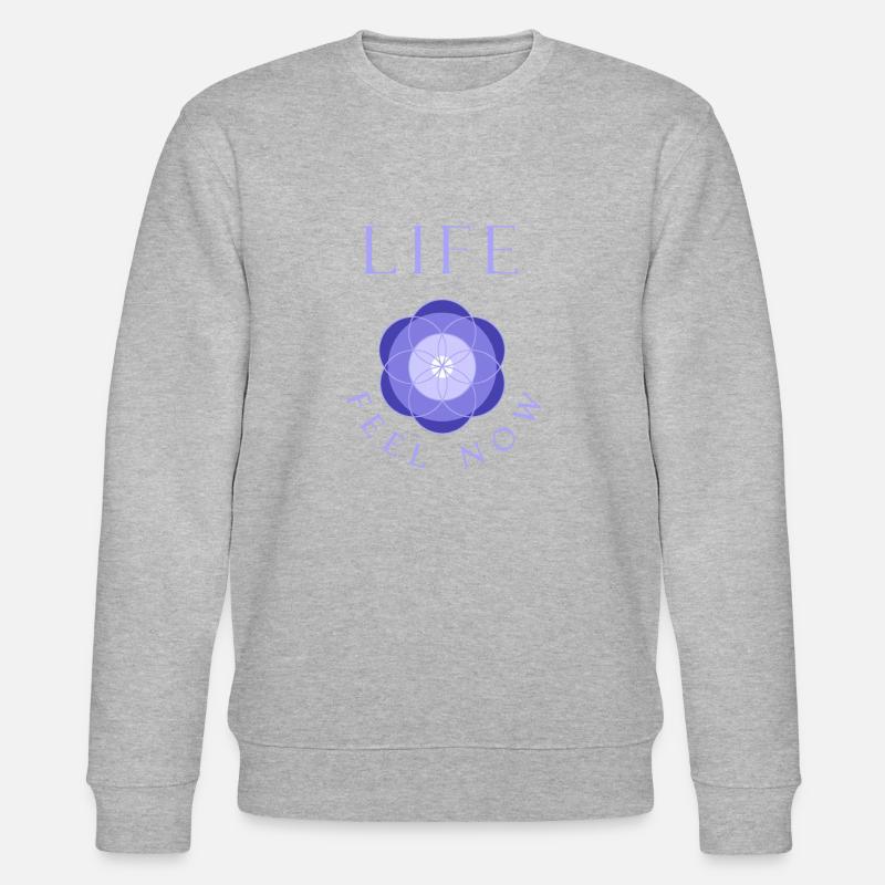 Leben, Jetzt - Stanley/Stella Unisex Bio-Sweatshirt CHANGER  - Grau meliert