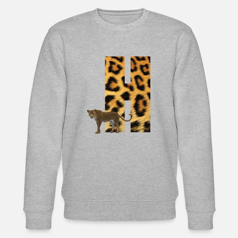 leopard h - Stanley/Stella Unisex Bio-Sweatshirt CHANGER  - Grau meliert