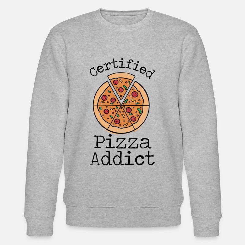 Pizza certifiée - Sweat bio CHANGER Stanley/Stella Unisexe - gris chiné