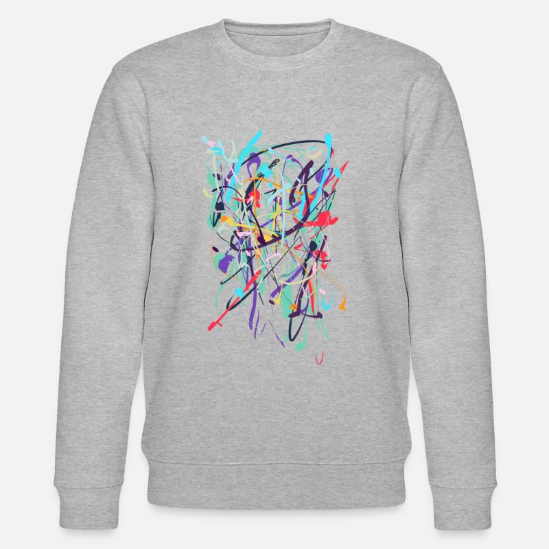 abstrakt - Stanley/Stella Unisex Bio-Sweatshirt CHANGER  - Grau meliert
