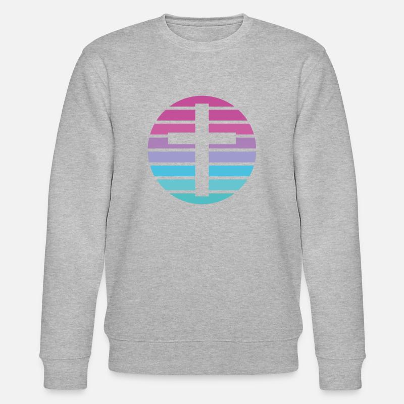 Christ - Stanley/Stella Unisex Bio-Sweatshirt CHANGER  - Grau meliert