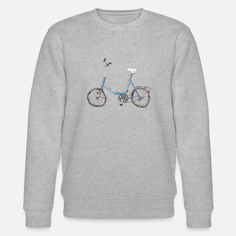 Folding bicycle - Stanley/Stella CHANGER Unisex Organic Sweatshirt - heather grey